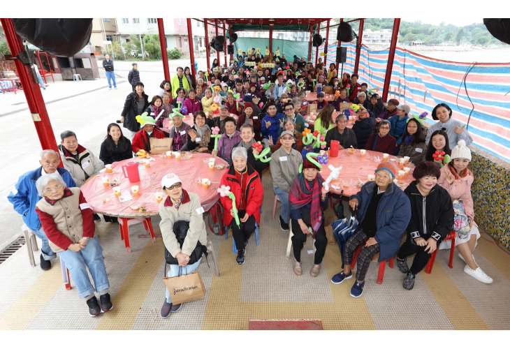 舉辦素菜宴跟坪洲長者共慶佳節