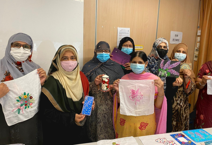 香港聖公會東涌綜合服務為少數族裔婦女舉辦手作課程
