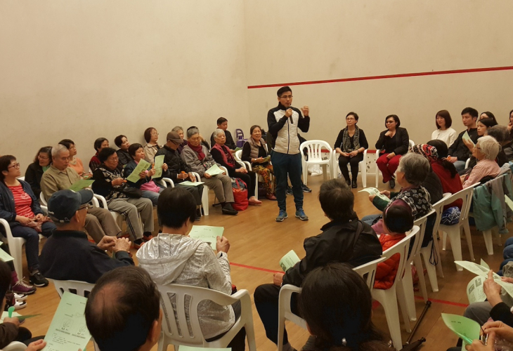 林家揚醫師講解中醫保健知識及穴位按摩技巧